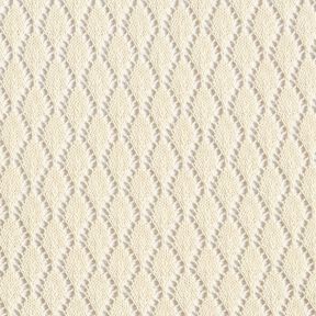 Stickat tyg Crochette – yllevit, 