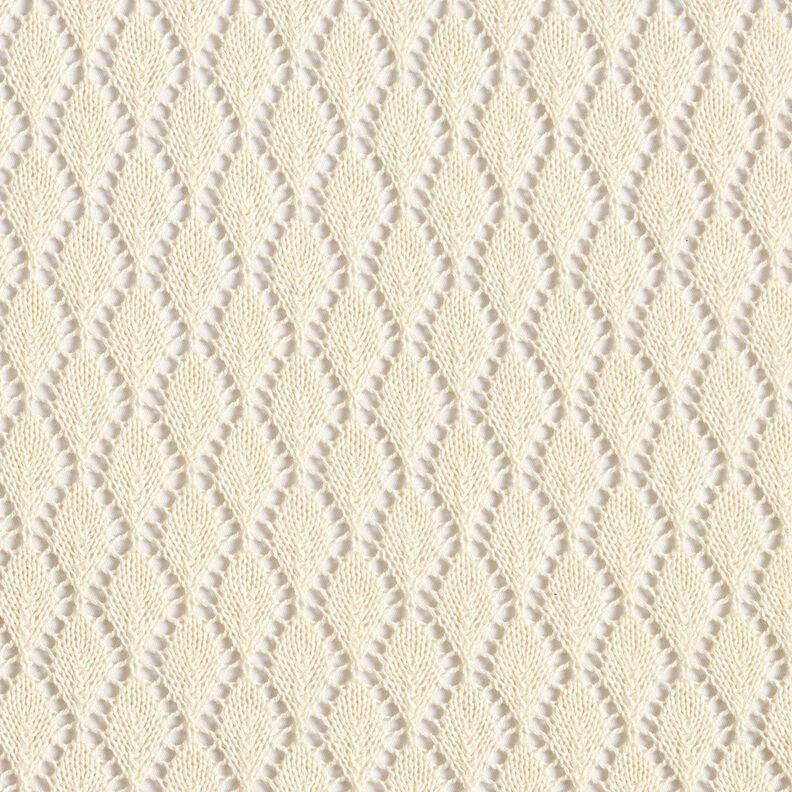 Stickat tyg Crochette – yllevit, image number 1