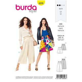Culotte-byxor, Burda 6226 | 34 - 44, 
