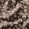 Muslin/Dubbel-krinkelväv stort leopardmönster – mörk gråbrun/vit,  thumbnail number 2