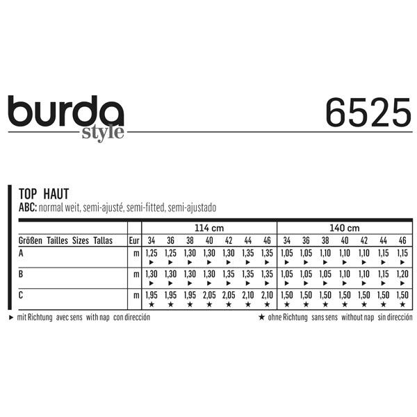 Top / blus, Burda 6525,  image number 5