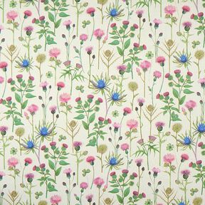 Dekorationstyg Halvpanama tistlar – pinjegrön/natur, 