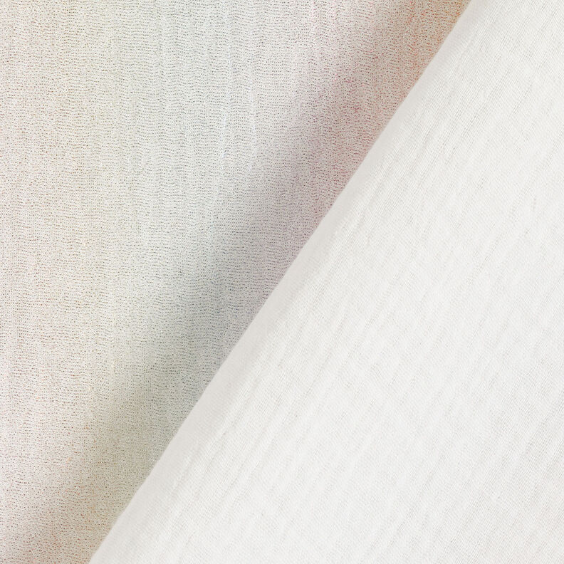 Muslin/Dubbel-krinkelväv Skimrande glitter Folietryck | by Poppy vit,  image number 6