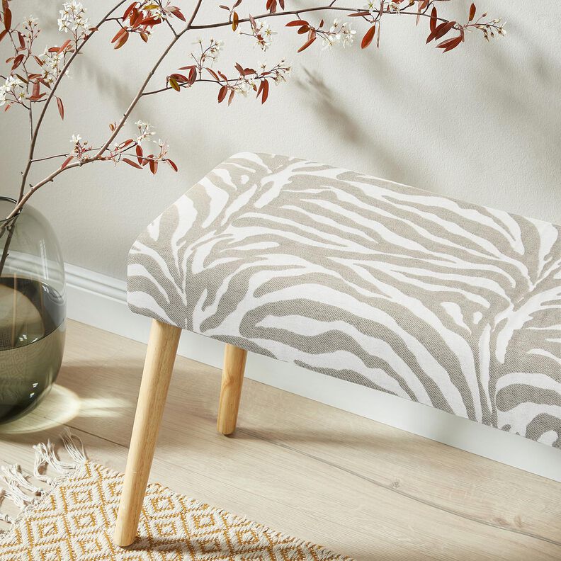 Stoppningstyg Jacquard zebra – anemon/natur, image number 8