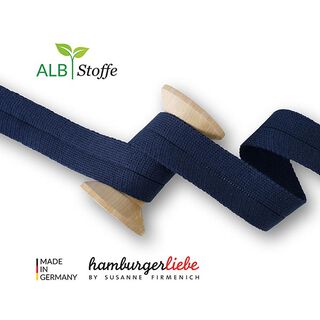 Ekologiskt kantband Edge Me [ 3,2 cm ] | Albstoffe – marinblått, 