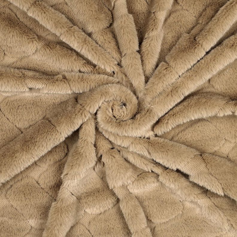 Fuskpäls abstrakt – sand,  image number 3