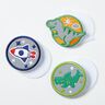 Reflektorplåster med kardborreband, 3-pack – grön/indigo,  thumbnail number 2