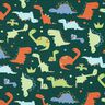 Sommarsweat dinosaurier | Poppy Fabrics – blågran/ljusgrön,  thumbnail number 1