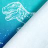 Bomullsjersey Dinosauriekonturer | Glitzerpüppi – blålila/pepparmynta,  thumbnail number 4