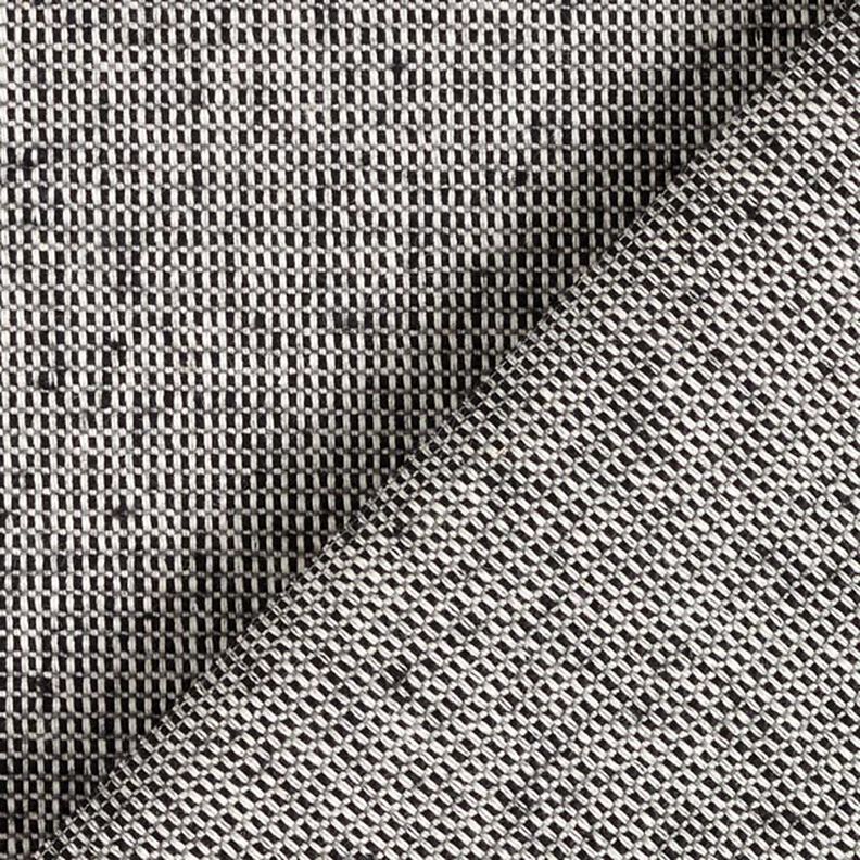 Dekorationstyg halvpanama ribbstruktur återvunnen bomull – svart/vit,  image number 3