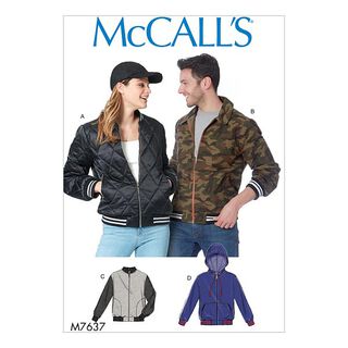 Misses/Herr Bomberjacka | Blusjacka, McCalls 7637 | 32 - 44, 