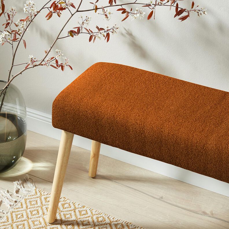 Stoppningstyg fårskinnslook – terracotta, image number 7