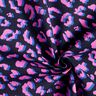 Behandlad bomull Abstrakt Lejon | Poppy Fabrics – nattblå/pink,  thumbnail number 3