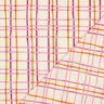 Bomullspoplin Vågiga rutor | Poppy Fabrics – kräm/rosa,  thumbnail number 4