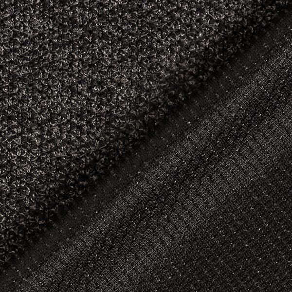stickad bouclé melange – antracit, image number 3