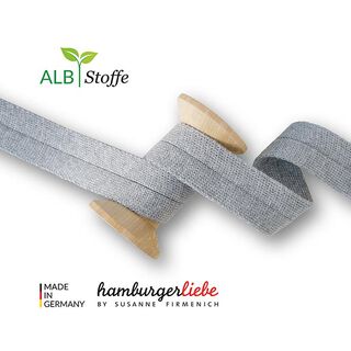 Ekologiskt kantband Edge Me [ 3,2 cm ] | Albstoffe – grått, 