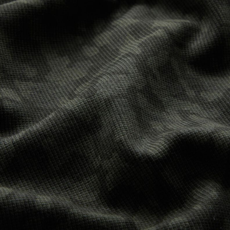 Ribbstickad jersey kamouflage – khaki, image number 2