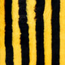 Fuskpäls Bifärgade ränder – svart/gul,  thumbnail number 1