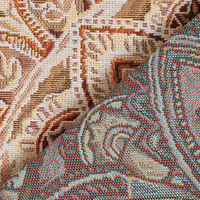 Dekorationstyg Gobeläng Delikat mandala – yllevit/brons,  image number 4