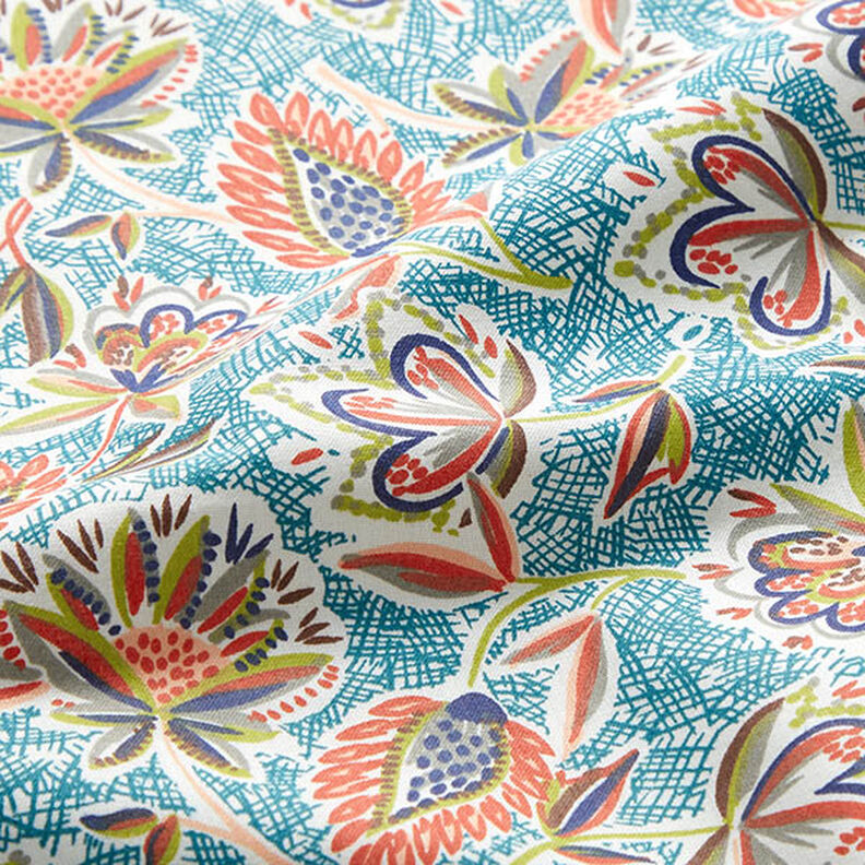 Kretong etnoblad – petrol,  image number 3