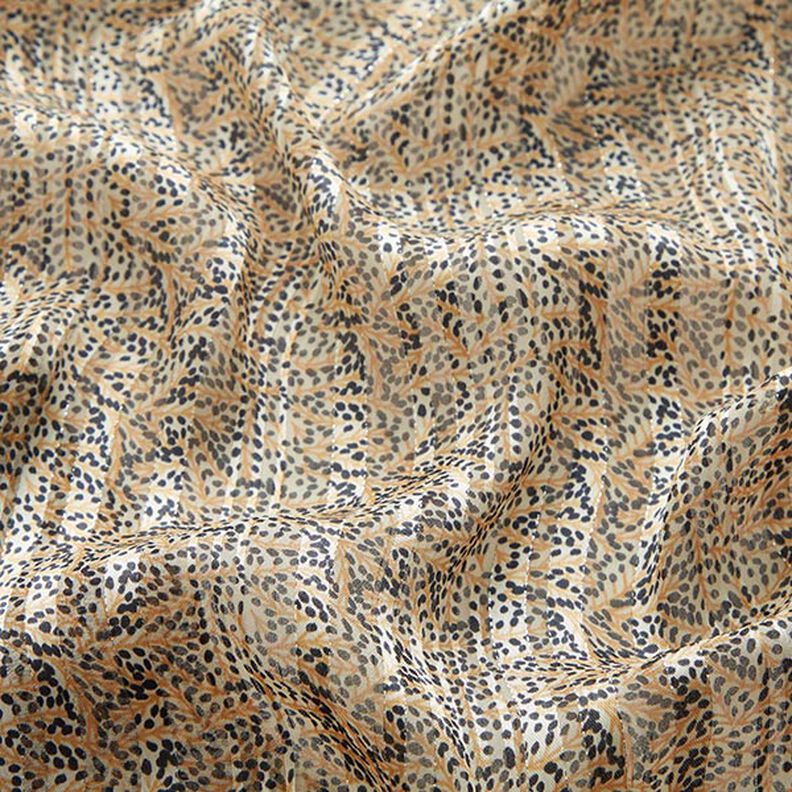 Chiffong satin Blanka ränder Kvistar – yllevit, image number 2