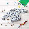 Alpfleece akvarellstjärnor – natur/indigo,  thumbnail number 5