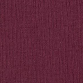 GOTS Bomullsmuslin i tre lager – merlot, 
