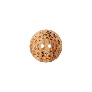Träknapp 2 hål  – beige, 