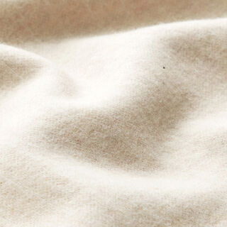 Stickad jacquard uppruggad kritstrecksränder – ljusbeige, 