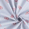 Poplin Stretch ränder och hjärtan – vit/indigo,  thumbnail number 3