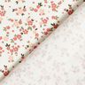 Bomullsjersey rosa blommor – elfenbensvit,  thumbnail number 4