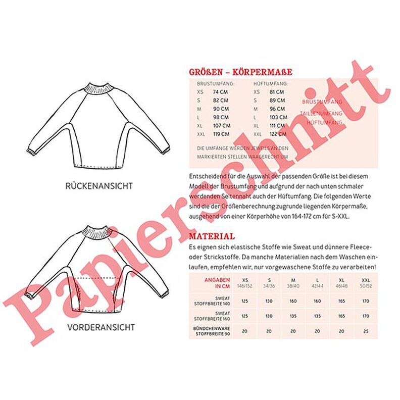 FRAU BETTI Fladdermuströja med magväska och ståkrage | Studio Schnittreif | XS-XXL,  image number 9