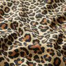 Dekorationstyg Bomullssatin Leopardmönster – brun,  thumbnail number 2