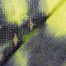 Stickad spets batik och guldrutor – marinblått/neongul,  thumbnail number 4