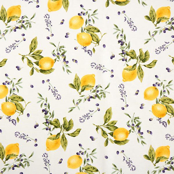 Dekorationstyg Canvas Citroner – gul,  image number 1