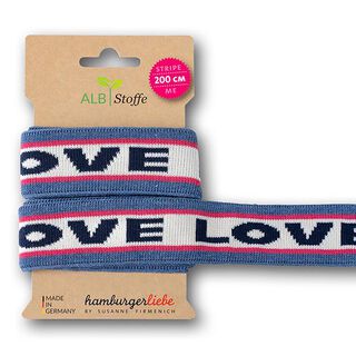 GOTS Band av ekologisk jacquard STRIPE ME ICON [200 cm | 3,5 cm] | Albstoffe | Hamburger Liebe, 