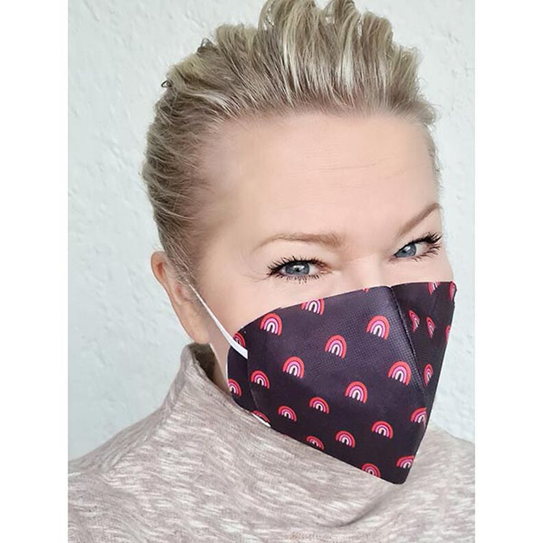 SHIELD CoverMe HEIQ Viroblock Life Loves you – svart | Albstoffe,  image number 5