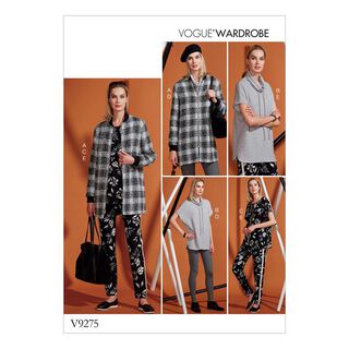 Jacka | Tunika | Byxor | Leggings, Vogue Wardrobe 9275 |  42 - 50, 