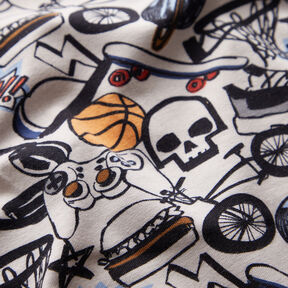 Bomullsjersey Coola saker | by Poppy ljus gr&aring;brun, 