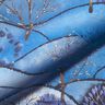 Dekorationstyg halvpanama digitaltryck landskap vinter – ljusblått/nattblå,  thumbnail number 2