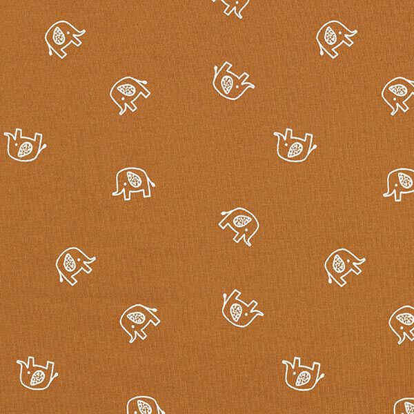 Bomullsjersey baby-elefant – brons,  image number 1