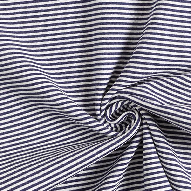 Mudd- och tubtyger smala spiraler – marinblått/vit,  image number 3