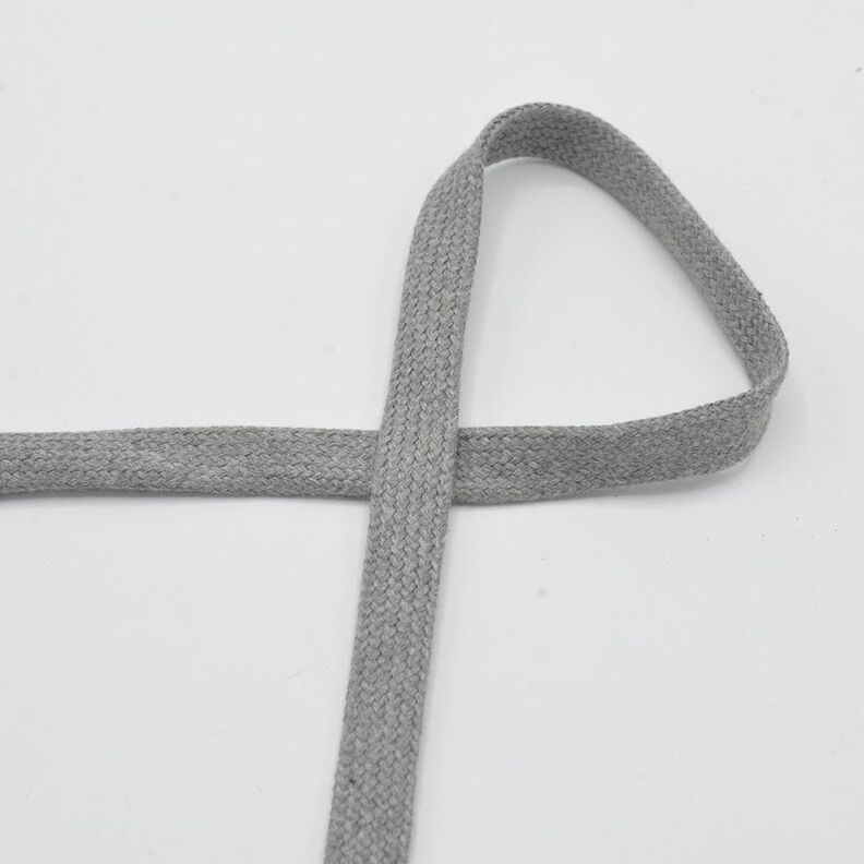 platt snodd Huvtröja Bomull Melange [15 mm] – ljusgrått,  image number 1