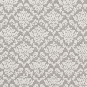 Jacquardjersey ornament – ljusgrått/vit, 