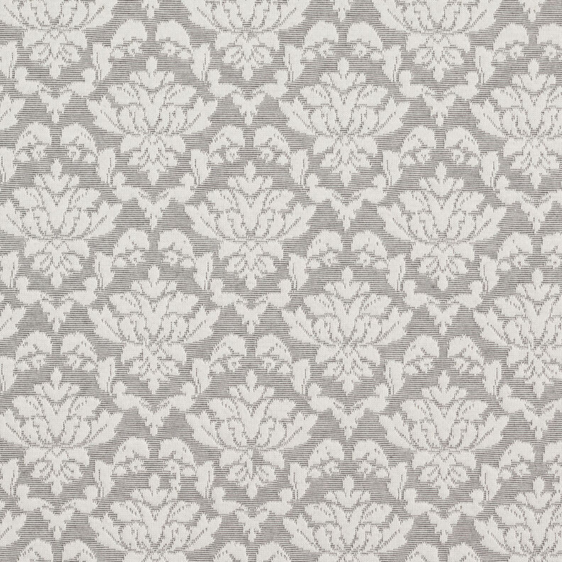 Jacquardjersey ornament – ljusgrått/vit,  image number 1