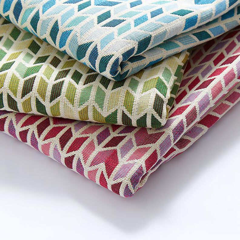 Jacquard Gobeläng Sicksack – grön, image number 5