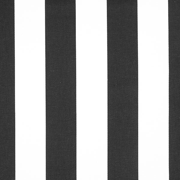 Bomullstwill Ränder 3 – svart/vit,  image number 1