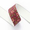 Resårband Paisley  [ 3,5 cm ] – hallon/grön,  thumbnail number 2