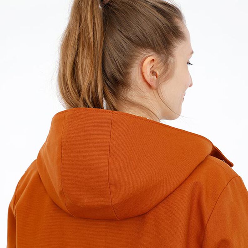 FRAU KARO - fodrad parkas med huva med påsydda fickor, Studio Schnittreif | XS - XXL,  image number 4