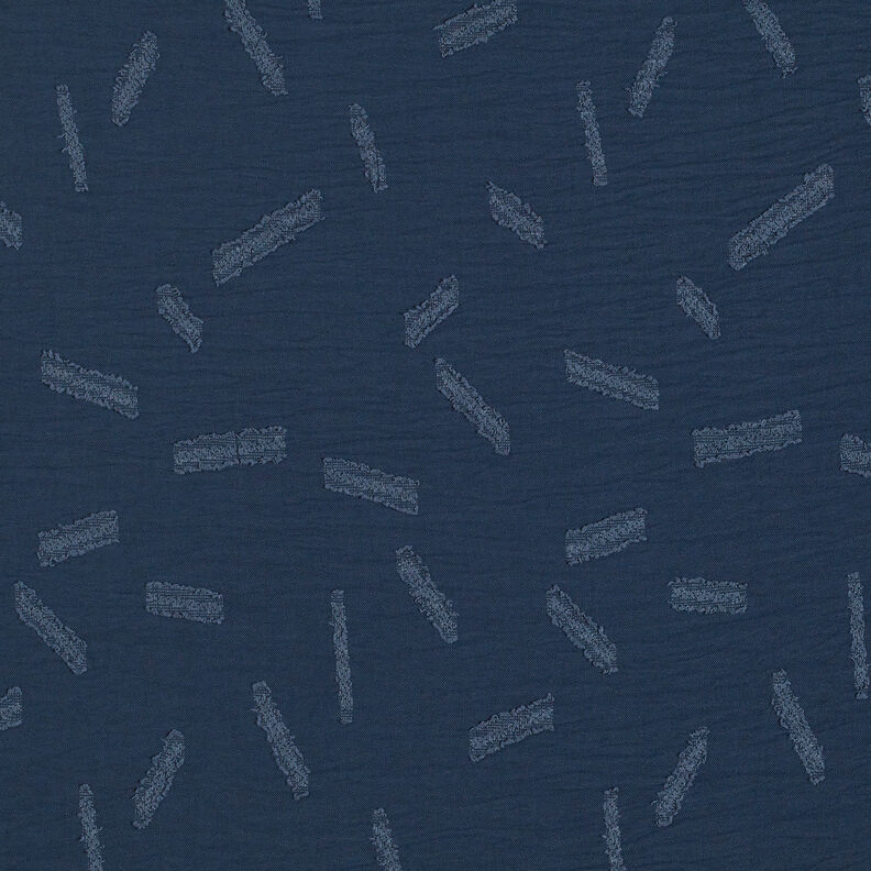 Jacquard dobby ränder – marinblått,  image number 1
